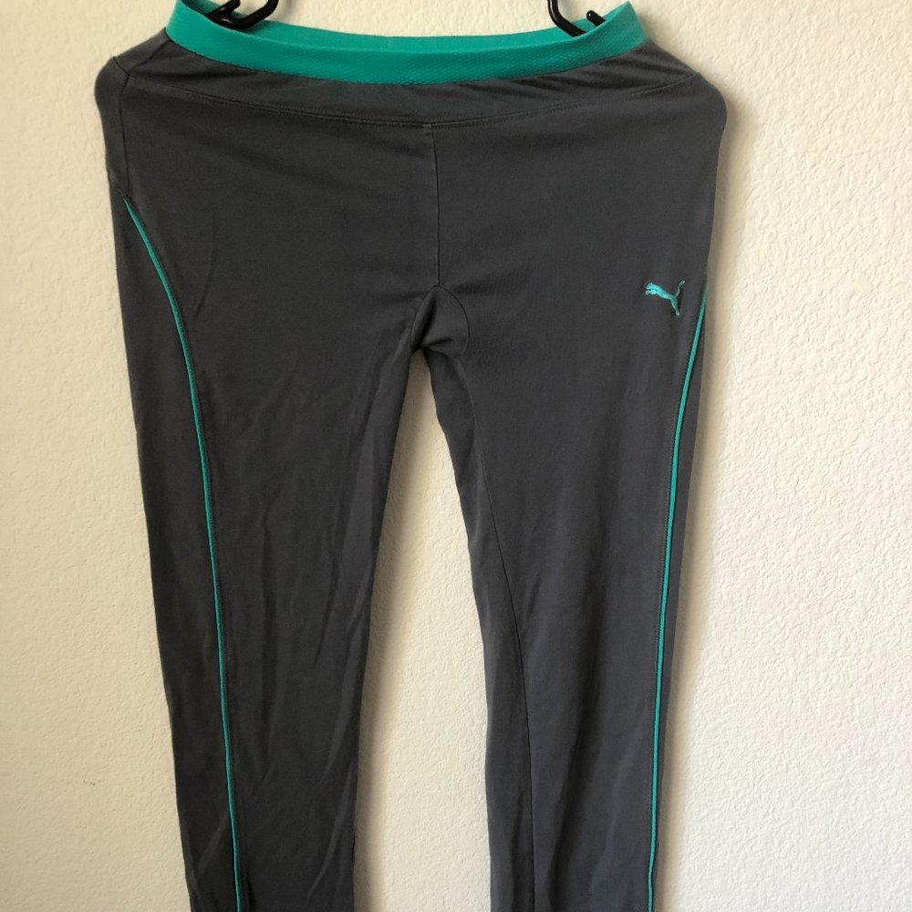 Women's Puma Sport lifestyle dry Tight Leggings Gym Yoga Pants pajama Gray XS